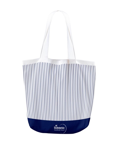 

St.Botanica White & Green Printed Tote Bag
