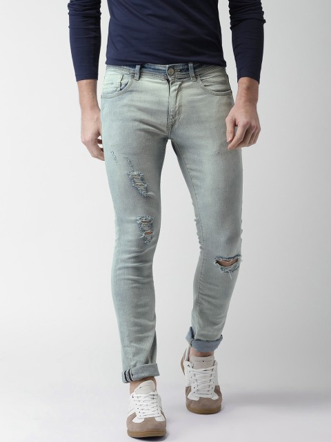

Mast & Harbour Men Blue Skinny Fit Mid-Rise Clean Look Stretchable Jeans