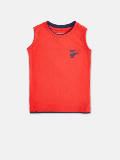 

Pantaloons Baby Boys Red Applique T-shirt