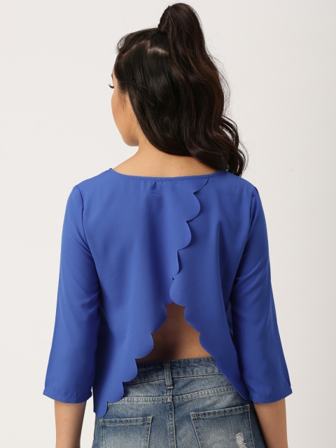 

DressBerry Women Blue Styled Back Top