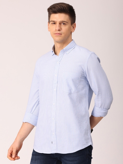 

FOGA Men Blue Premium Slim Fit Casual Shirt