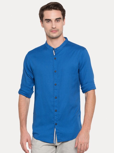 

SPYKAR Men Blue Slim Fit Casual Shirt