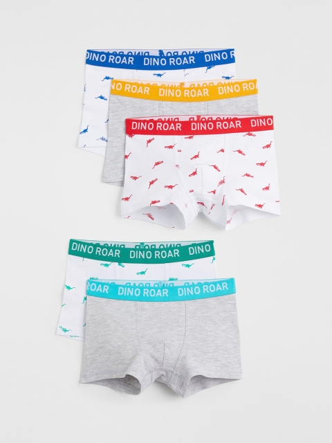 

H&M Boys Pack Of 5 Boxer Briefs, Grey