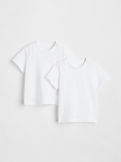 

H&M Boys White 2-Pack Cotton T-shirts