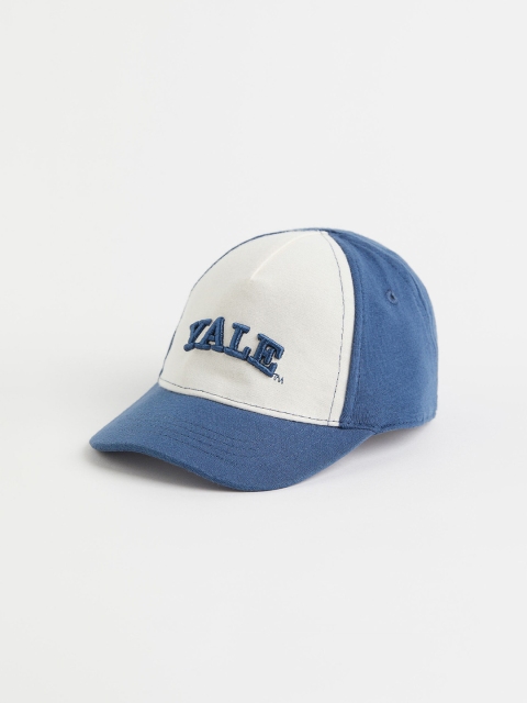 

H&M Boys Blue & White Embroidered Cotton Baseball Cap
