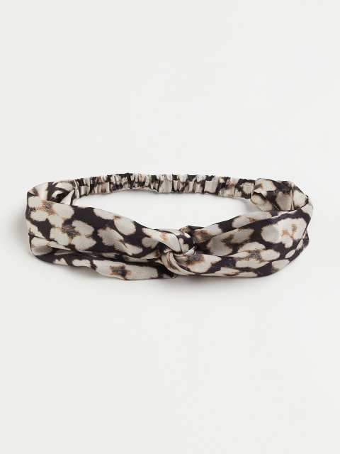 

H&M Women Black Hairband With a Knot-Detail
