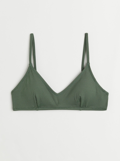 

H&M Women Green Padded Bikini Top
