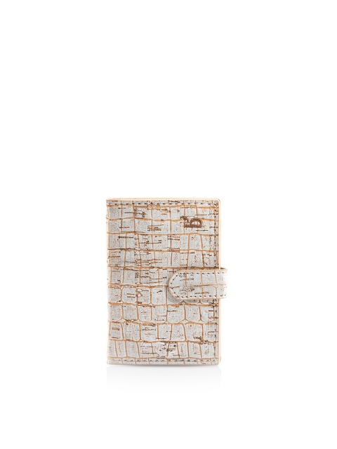 

Beej Unisex Silver-Toned Textured Two Fold Wallet