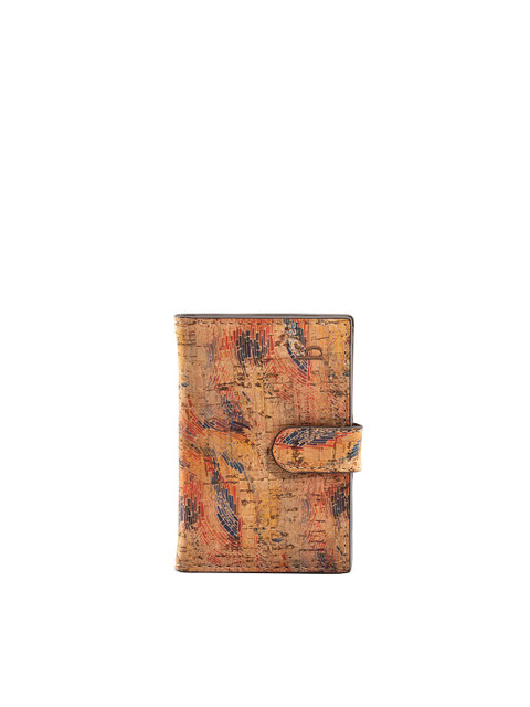 

Beej Unisex Tan & Blue Textured Two Fold Wallet