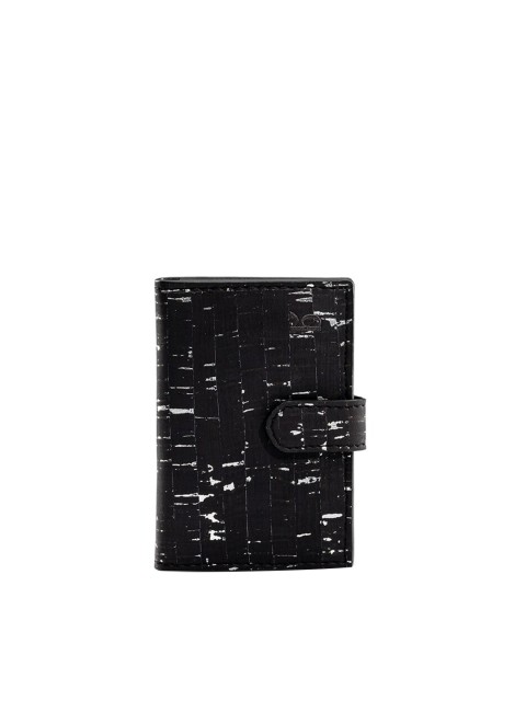 

Beej Unisex Black & White Textured Two Fold Wallet