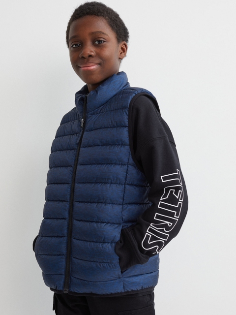 

H&M Boys Blue Colourblocked Puffer Jacket