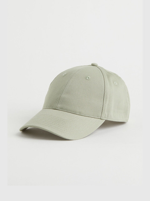 

H&M Men Green Cotton twill cap