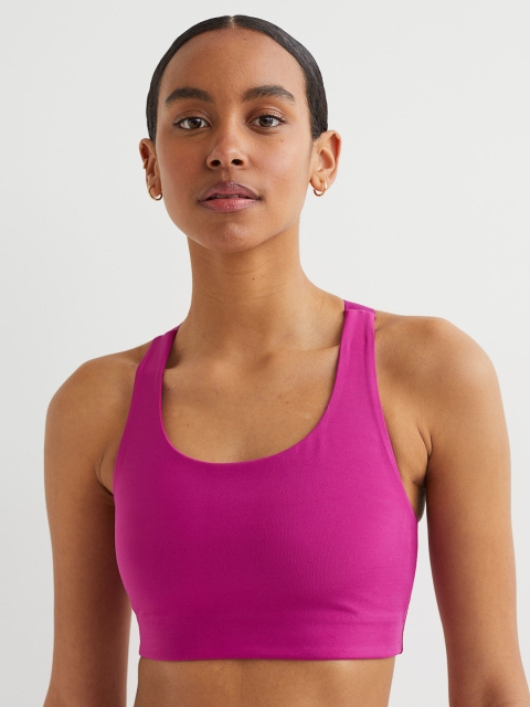 

H&M Women Purple High Support Sports Bra