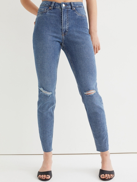 

H&M Women Blue Skinny High Jeans