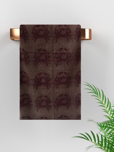 

Satcap India Brown Printed Pure Cotton 500 GSM Bath Towel
