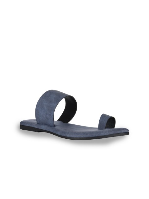 

SKO Women Blue Solid One Toe Flats