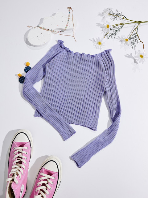 

URBANIC Women Purple Sweater Vest