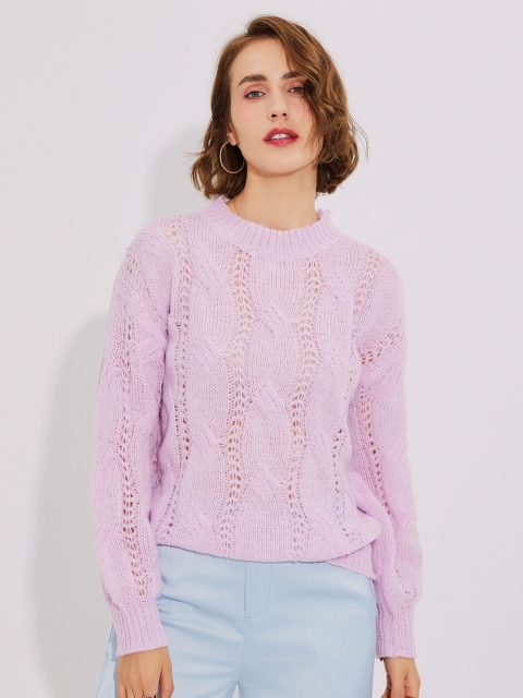 

URBANIC Women Purple Sweater Vest