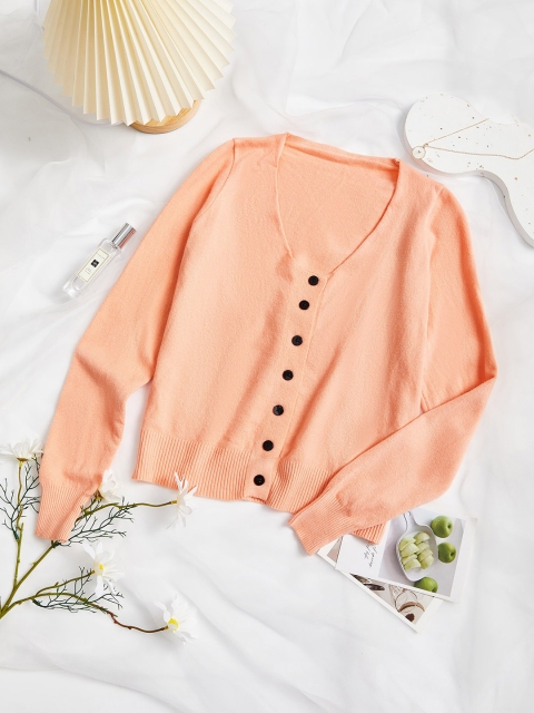 

URBANIC Women Pink Crop Sweater Vest