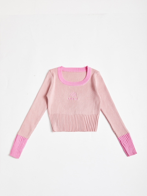 

URBANIC Women Pink Pullover