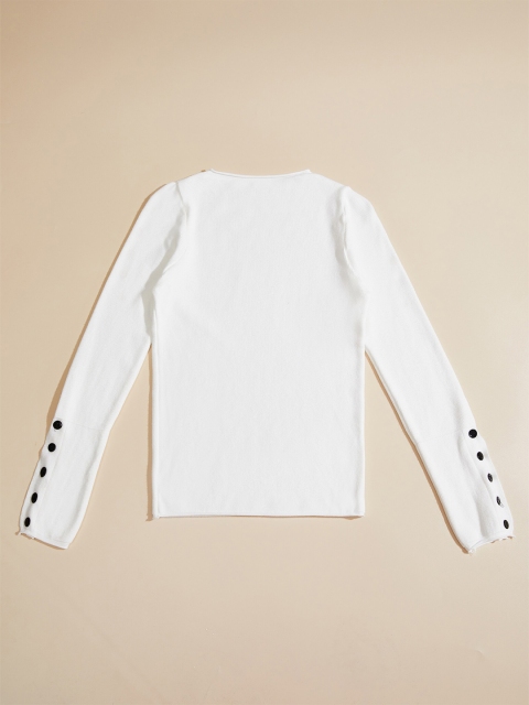 

URBANIC Women White & blanc de blanc Sweater Vest