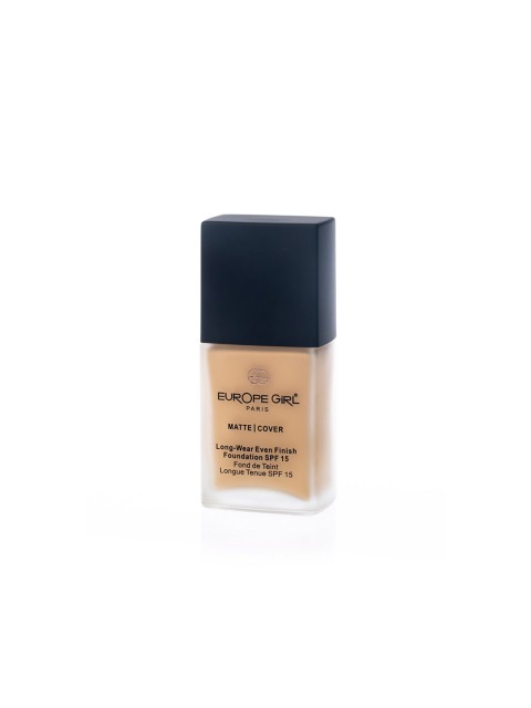 

EUROPE GIRL Matte Cover Long Wear SPF 15 Even Finish Foundation 30 ml - Shade 150, Beige