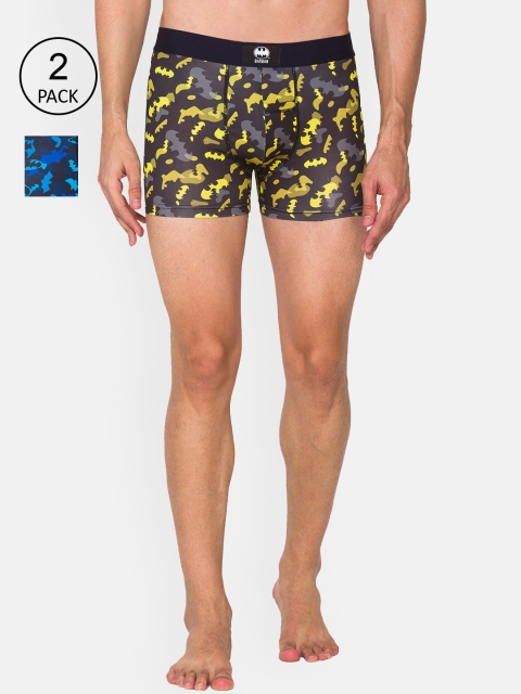 

Smugglerz Men Pack of 2 Assorted Comfort-Fit Trunks Batman-Logo-Men-Smundies