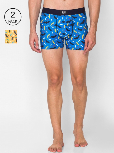 

Smugglerz Men Pack Of 2 Assorted Trunk Batman-Logo-2 Pc-Men's-Smundies-Turq/YL-L