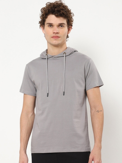 

Bewakoof Men Grey Hooded Sweatshirt