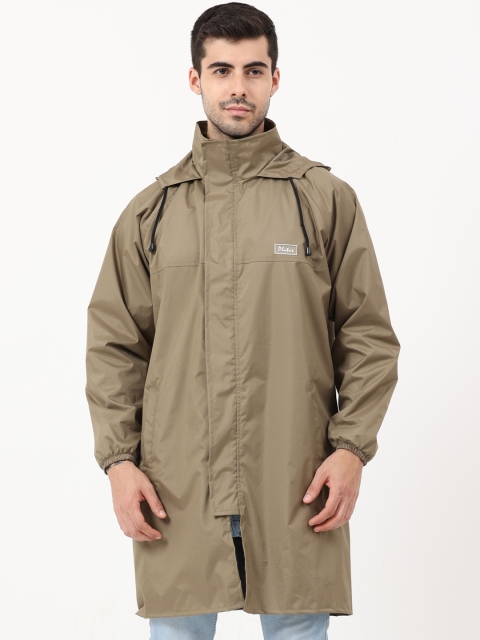 

Plutus Men Beige Colored Knee Length Rain Coat