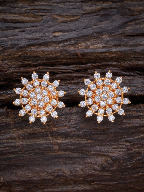 

Kushal's Fashion Jewellery White Floral Studs Earrings