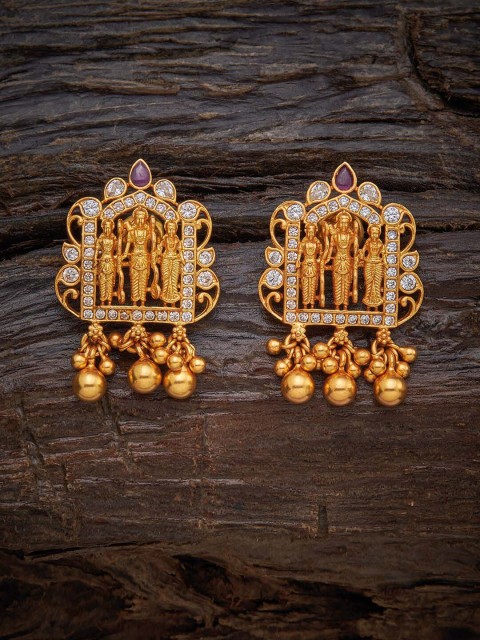 

Kushal's Fashion Jewellery Red Classic Studs Earrings