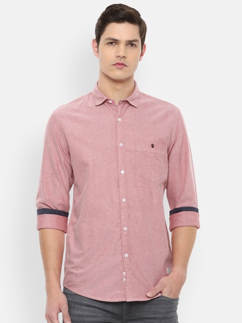 

Louis Philippe Jeans Men Pink Slim Fit Casual Shirt