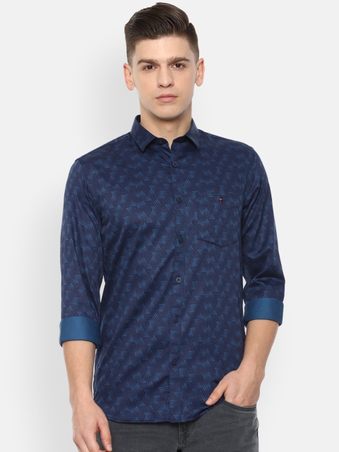 

Louis Philippe Sport Men Navy Blue Slim Fit Printed Casual Shirt