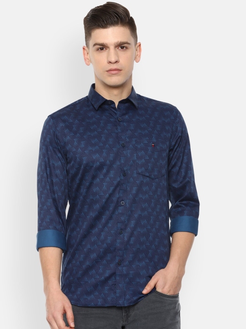 

Louis Philippe Sport Men Navy Blue Slim Fit Printed Casual Shirt