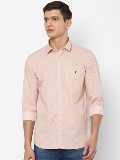 

Louis Philippe Sport Men Pink Slim Fit Printed Casual Shirt