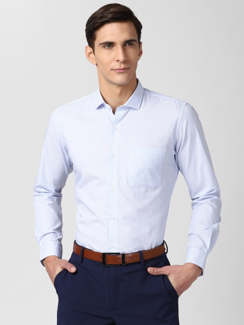 

Peter England Men Blue Slim Fit Striped Formal Shirt
