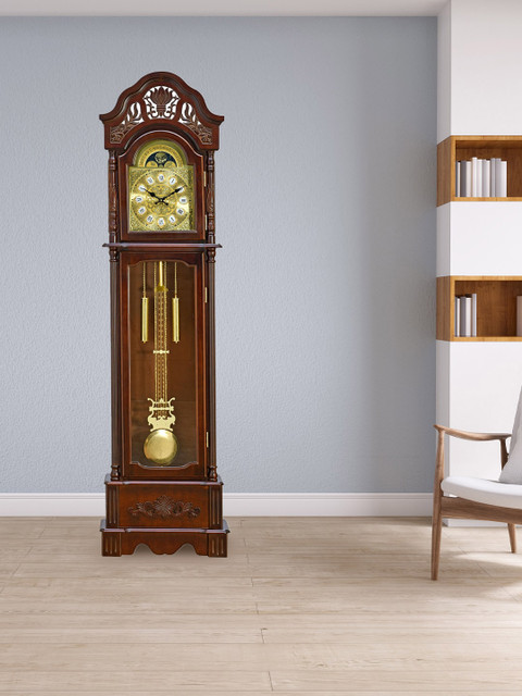 

Athome by Nilkamal Brown Analogue Floor Clock