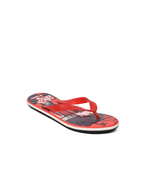 

Liberty Men Red & Black Printed Slip-On