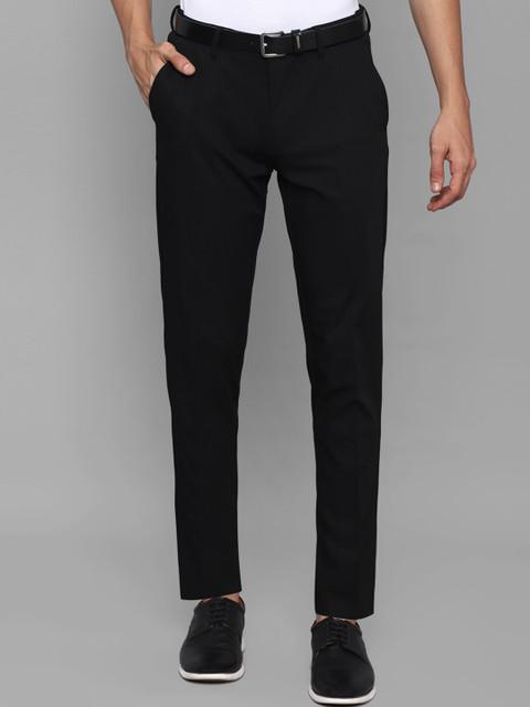 

Allen Solly Men Black Slim Fit Trousers