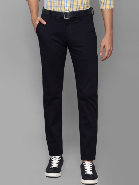 

Allen Solly Men Navy Blue Slim Fit Trousers