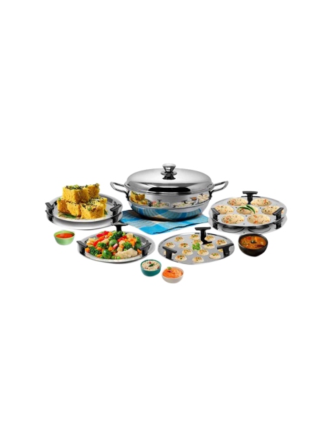 

SignoraWare Set of 7 Silver-Toned Stainless Steel Induction Cookware