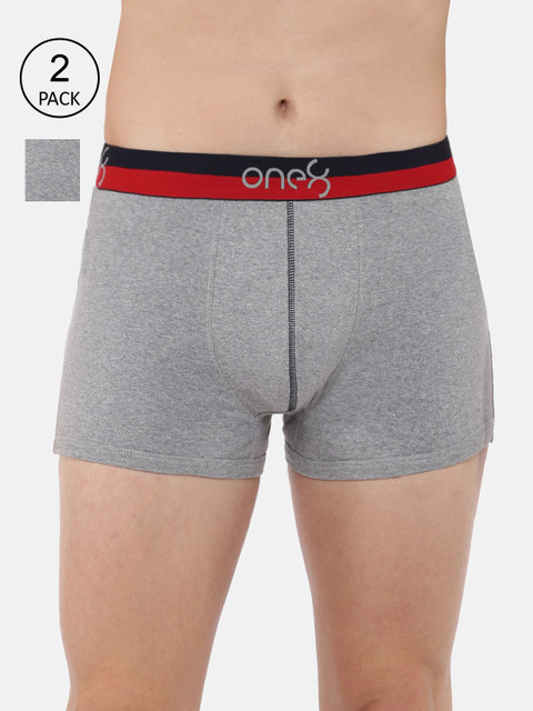 

one8 by Virat Kohli Pack Of 3 Men Grey Solid Trunk, Multi