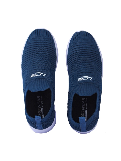 

Lancer Men Navy Blue Textile Walking Non-Marking Sports Shoes