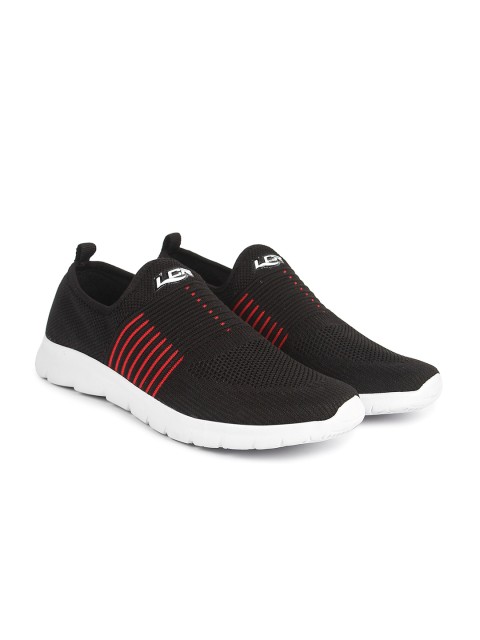 

Lancer Men Black Textile Walking Non-Marking Sports Shoes