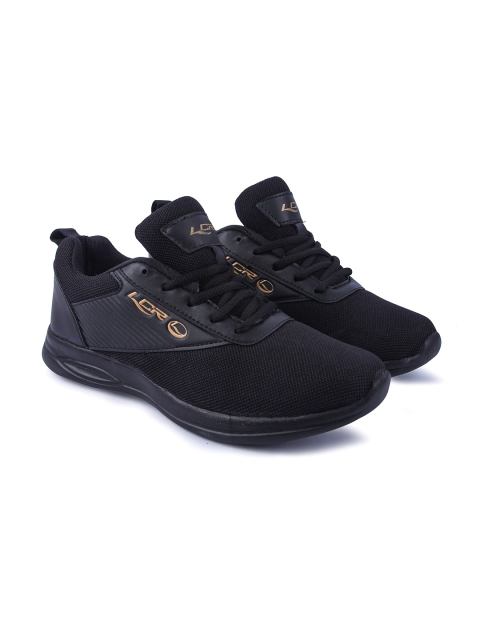 

Lancer Men Black Textile Running Non-Marking Shoes