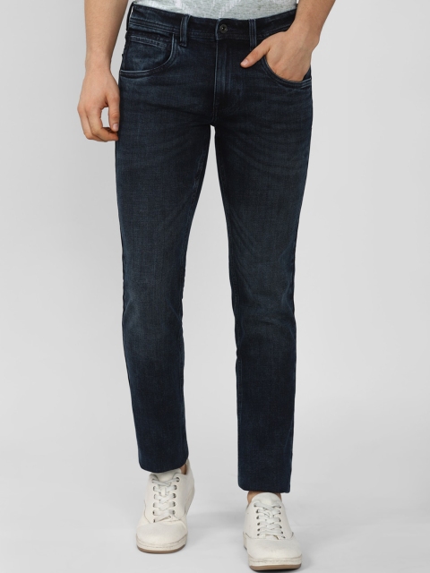 

VAN HEUSEN DENIM LABS Men Navy Blue Slim Fit Heavy Fade Jeans