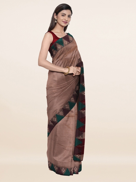

Pothys Mauve & Green Zari Art Silk Saree