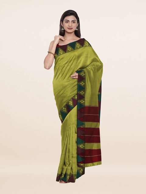 

Pothys Green & Maroon Woven Design Zari Art Silk Saree