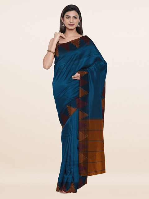 

Pothys Blue & Brown Zari Art Silk Saree